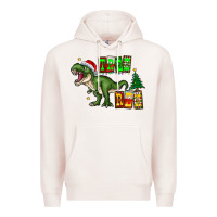 Pale Pink tree rex Premium Hoodie - CowhideDigitalArt