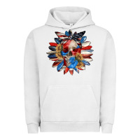 Pigment Lunar Rock 4th of July sunflower skull 4th of july Urban Hoodie - CowGirlArtShop