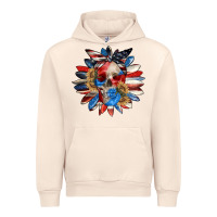 Sandshell 4th of July sunflower skull 4th of july Urban Hoodie - CowGirlArtShop