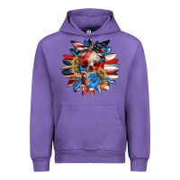 Tulip 4th of July sunflower skull 4th of july Urban Hoodie - CowGirlArtShop