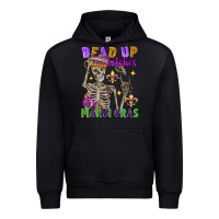 Black bead up bitches it's mardi gras skeleton Urban Hoodie - FaDigitalArtStudio
