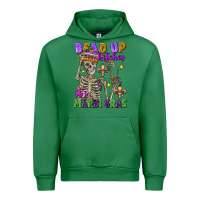 Emerald bead up bitches it's mardi gras skeleton Urban Hoodie - FaDigitalArtStudio