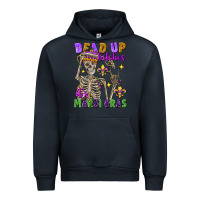 Navy bead up bitches it's mardi gras skeleton Urban Hoodie - FaDigitalArtStudio