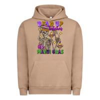 Pigment Burro bead up bitches it's mardi gras skeleton Urban Hoodie - FaDigitalArtStudio