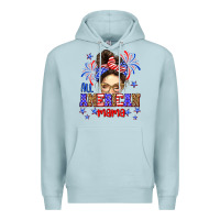 Blue Mist All American mama Premium Hoodie - Neo Western