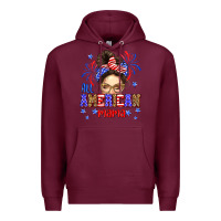 Burgundy All American mama Premium Hoodie - Neo Western