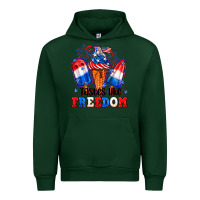 Forest Green 4th of July ice creams tastes like freedom Urban Hoodie - Neo Western