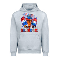Heather Grey 4th of July ice creams tastes like freedom Urban Hoodie - Neo Western