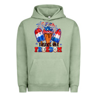 Pigment Oil Green 4th of July ice creams tastes like freedom Urban Hoodie - Neo Western