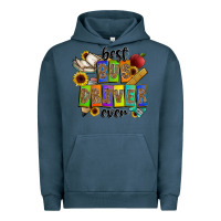 Pigment Midnight Navy best bus driver ever Urban Hoodie - CowhideDigitalArt