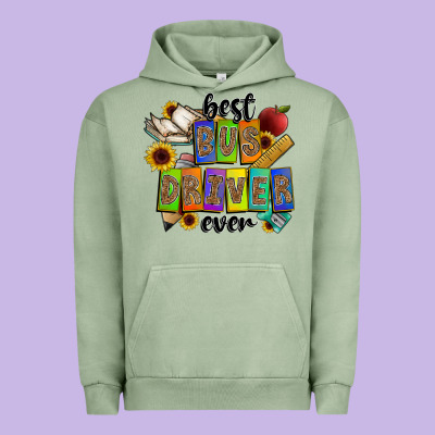 Best Bus Driver Ever Urban Hoodie Designed By Cowhidedigitalart
