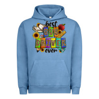 Pigment Pebble Blue best bus driver ever Urban Hoodie - CowhideDigitalArt