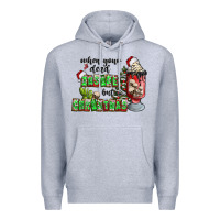 Heather Grey when your  dead insıde but is christmas Premium Hoodie - CowhideDigitalArt