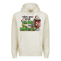 Oatmeal Heather when your  dead insıde but is christmas Premium Hoodie - CowhideDigitalArt