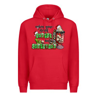 Red when your  dead insıde but is christmas Premium Hoodie - CowhideDigitalArt