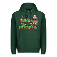 Sports Green when your  dead insıde but is christmas Premium Hoodie - CowhideDigitalArt