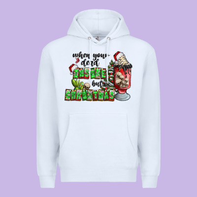 When Your  Dead Insıde But Is Christmas Premium Hoodie Designed By Cowhidedigitalart