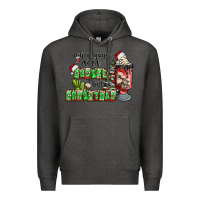 Charcoal Heather when your  dead insıde but is christmas Premium Hoodie - CowhideDigitalArt