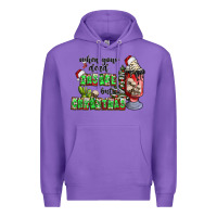 Purple when your  dead insıde but is christmas Premium Hoodie - CowhideDigitalArt