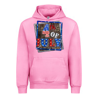 Fuchsia Pink 4th of July  4th of july Urban Hoodie - CowGirlArtShop
