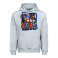Heather Grey 4th of July  4th of july Urban Hoodie - CowGirlArtShop