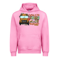 Fuchsia Pink Captain Of Struggle Bus Busdrive Urban Hoodie - CowhideDigitalArt