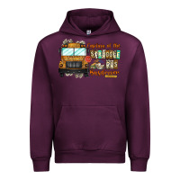 Mauve Wine Captain Of Struggle Bus Busdrive Urban Hoodie - CowhideDigitalArt