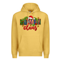 Antique Gold Christmas grampy claus Premium Hoodie - FaDigitalArtStudio