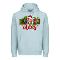 Blue Mist Christmas grampy claus Premium Hoodie - FaDigitalArtStudio