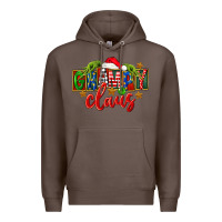 Coffee Christmas grampy claus Premium Hoodie - FaDigitalArtStudio
