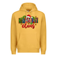 Mustard Christmas grampy claus Premium Hoodie - FaDigitalArtStudio