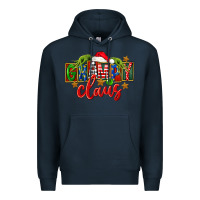 Navy Christmas grampy claus Premium Hoodie - FaDigitalArtStudio