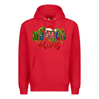 Red Christmas grampy claus Premium Hoodie - FaDigitalArtStudio