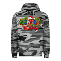 Slate Camo Christmas grampy claus Premium Hoodie - FaDigitalArtStudio