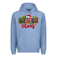 Colony Blue Christmas grampy claus Premium Hoodie - FaDigitalArtStudio