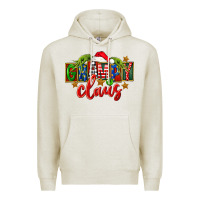 Oatmeal Heather Christmas grampy claus Premium Hoodie - FaDigitalArtStudio