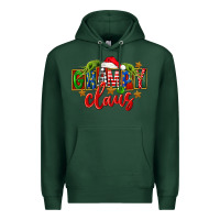 Sports Green Christmas grampy claus Premium Hoodie - FaDigitalArtStudio