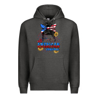 Charcoal Heather All American Mama 4th of July Premium Hoodie - CowGirlArtShop