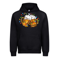 Black beer with christmas lights Urban Hoodie - FaDigitalArtStudio