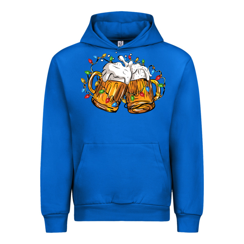 Beer With Christmas Lights Urban Hoodie by FaDigitalArtStudio | Teevron