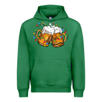 Emerald beer with christmas lights Urban Hoodie - FaDigitalArtStudio