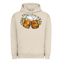 Pigment French Oak beer with christmas lights Urban Hoodie - FaDigitalArtStudio