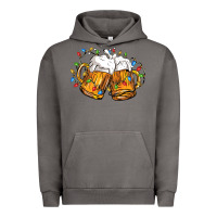 Pigment Tornado beer with christmas lights Urban Hoodie - FaDigitalArtStudio