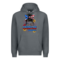 Rock All American Mama 4th of July Premium Hoodie - CowGirlArtShop