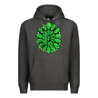 Charcoal Heather green gemstone Premium Hoodie - RanaPortraitStore