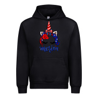 Black 4th of July unicorn Urban Hoodie - Neo Western