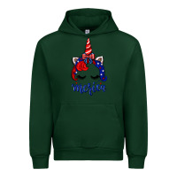 Forest Green 4th of July unicorn Urban Hoodie - Neo Western