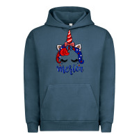 Pigment Midnight Navy 4th of July unicorn Urban Hoodie - Neo Western