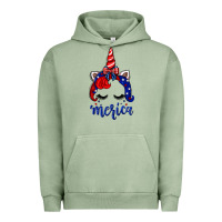 Pigment Oil Green 4th of July unicorn Urban Hoodie - Neo Western