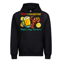 Black beer&crawfish that's why i'm here Urban Hoodie - FaDigitalArtStudio